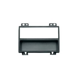 Mascherina con foro ISO 2ISO Nero Ford Fiesta 2002 ► 2005 Fusion ► 2005 Transit 2006 ► 2007
