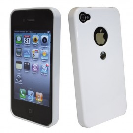 Cover X-Case Tetrax per iPhone 4 Pearl Effect White