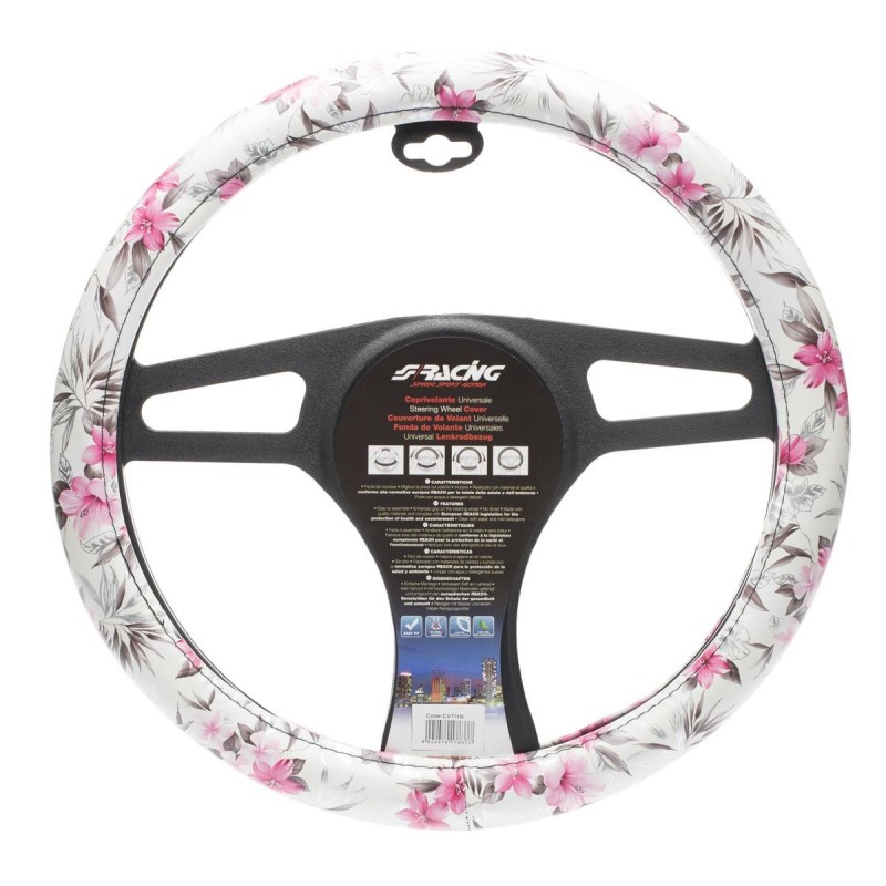 Coprivolante White Flower Ø 37-39mm - SIMONI RACING