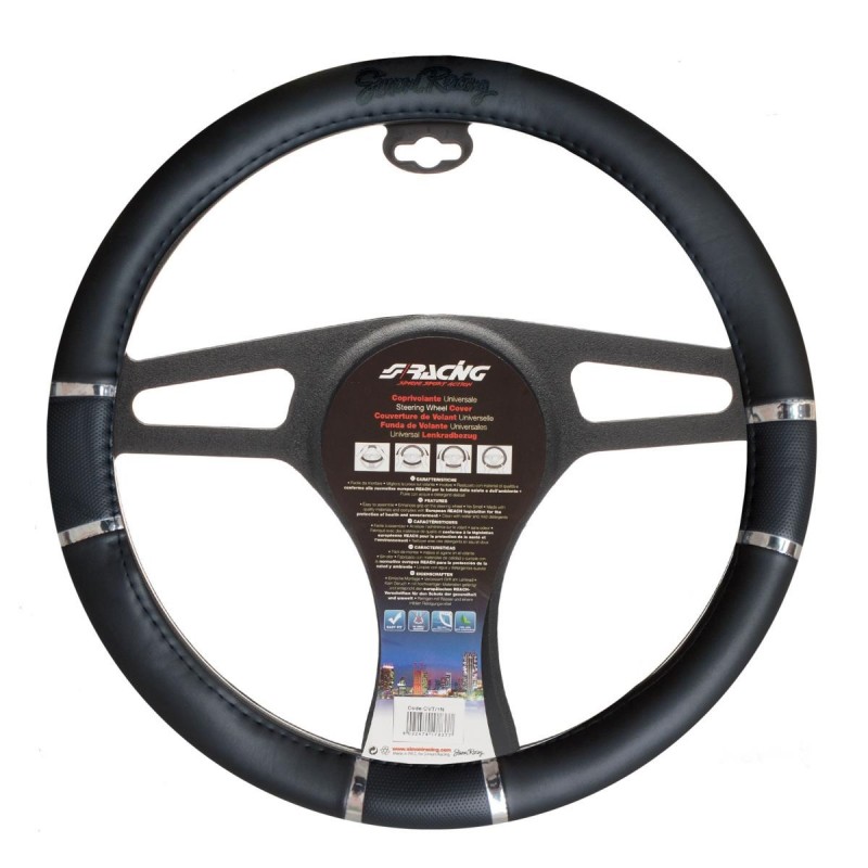 Coprivolante Chrome&Black Ø37-39mm - SIMONI RACING Coprivolante Chrome&Black Ø37-39mm - SIMONI RACING