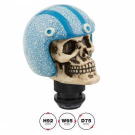 Pomello teschio casco blu