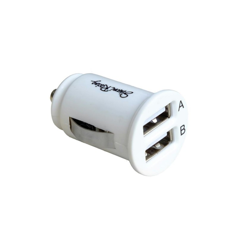 presa usb da accendisigari ad 2 porta bianco/white presa usb da accendisigari ad 2 porta bianco/white