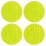 Yellow round stickers giallo fluo/fluo yellow