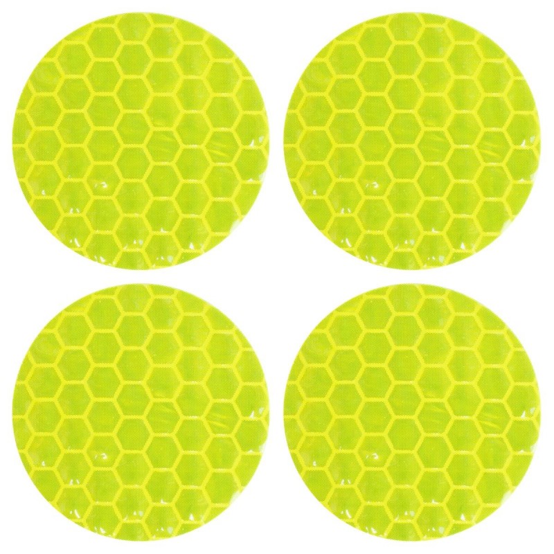 Yellow round stickers giallo fluo/fluo yellow