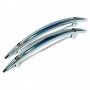 CHROME BOW kit 2 barrette per consolle TIPO 3 mis. 137x15 h. 30 mm cromo
