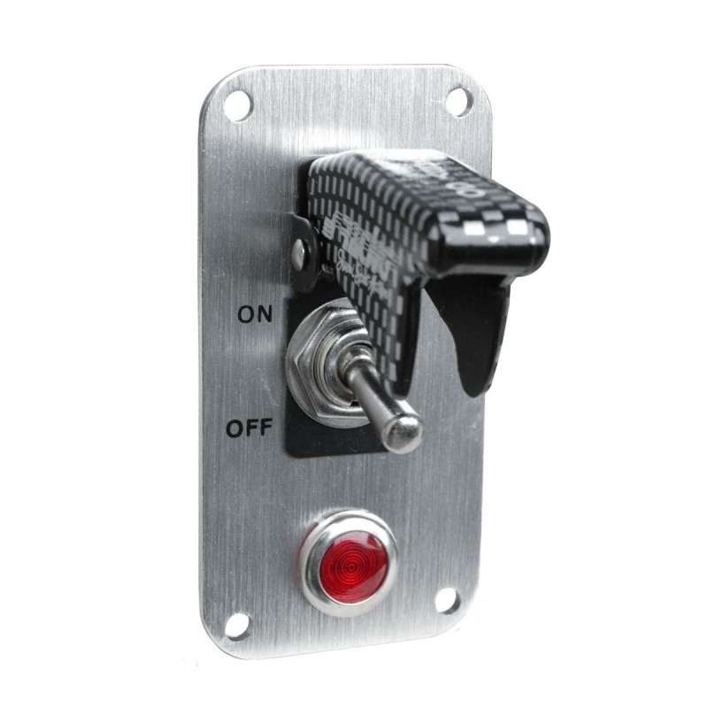 interruttore universale con placchetta carbon look e luce rossa carbon look interruttore universale con placchetta carbon look e luce rossa carbon look