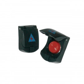pulsante universale con sportellino nero / black