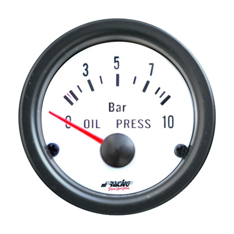 WHITE LINE Indicatore Pressione Olio-elettrico WHITE LINE Indicatore Pressione Olio-elettrico