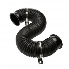 tubo nero lung. 250/750 mm. - Ø 76 mm nero/black