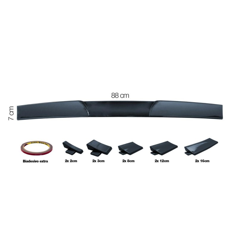 Spoiler universale da tetto e da baule in PVC nero - SIMONI RACING Spoiler universale da tetto e da baule in PVC nero - SIMONI RACING