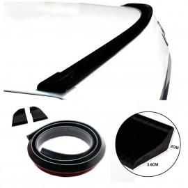 Spoiler adesivo da baule PVC nero L. 1,38 mt / H. 18mm