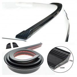 Spoiler adesivo da baule carbon look L. 1,38 mt / H. 18mm