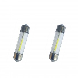 kit 2 lampadine con filamento a led (lung. 36 mm.) bianco/white