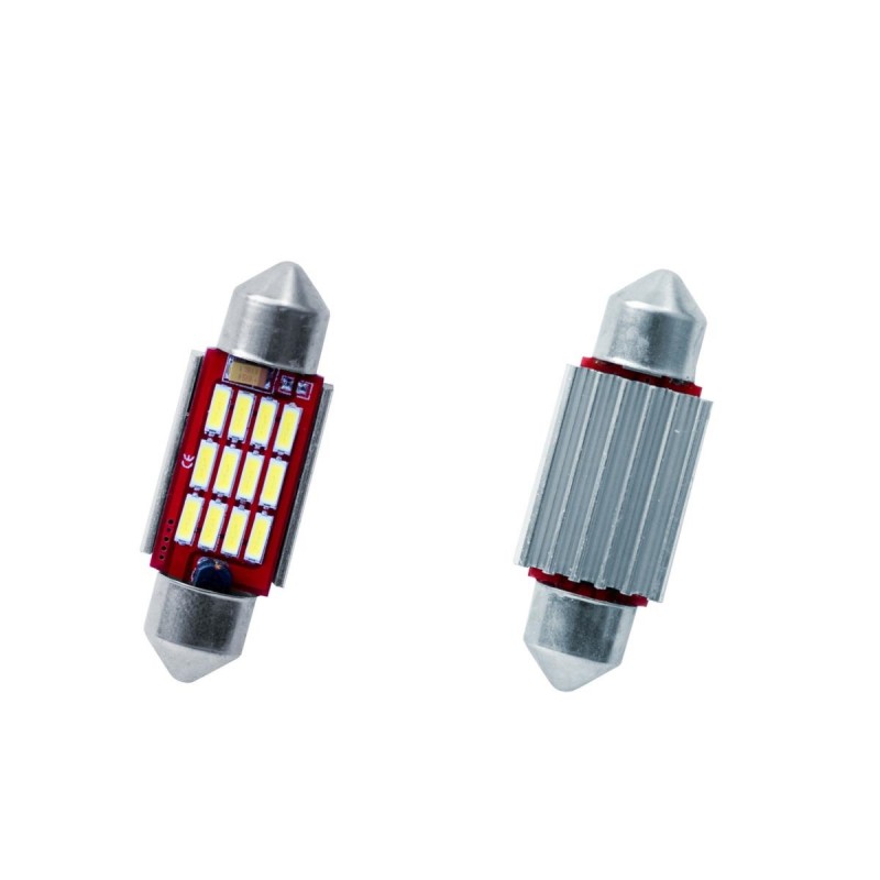 41mm kit 2 lampadine a 12 led canbus no polarity ultrabianco 41mm kit 2 lampadine a 12 led canbus no polarity ultrabianco