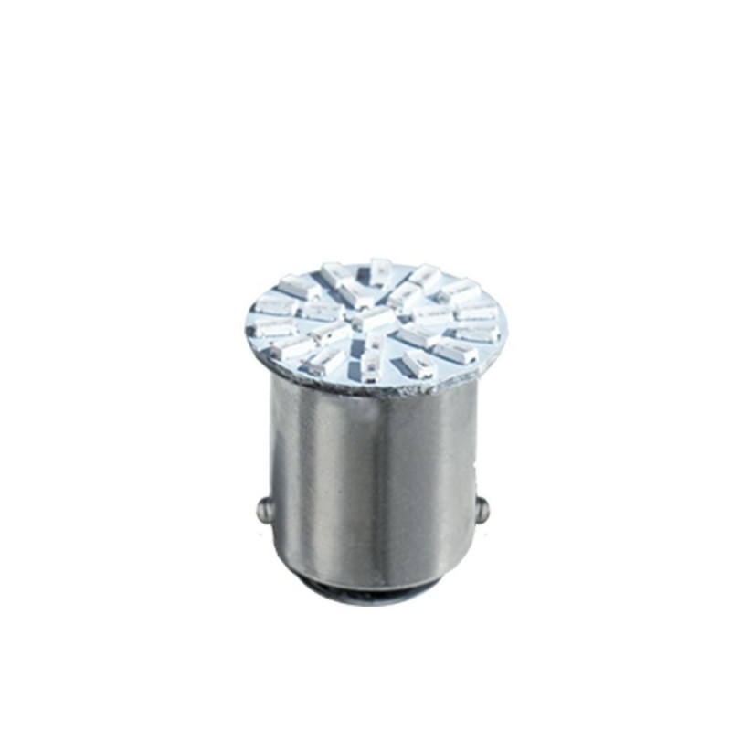 lampadina a 22 led 12V (base BA15s) per luce retromarcia, luce di posizione posteriore, luce di stop o luce retronebbia