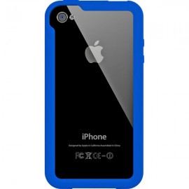 Custodia In Silicone Edge Blu Per i-Phone 4/4S