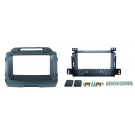 Mascherina 2Din GrigioKit di fissaggio <strong></strong><strong>KIA</strong> Sportage 10&gt
