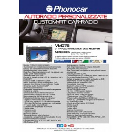 Phonocar VM076 Media Station 7'' Mercedes Classe A - Classe B - Sprinter - Vito - Viano Bluetooth GPS