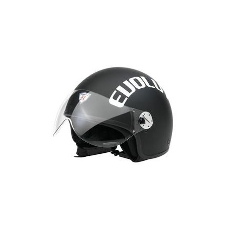 CASCO CON VISIERA EFFETTO GOMMATO NERO SIZE L