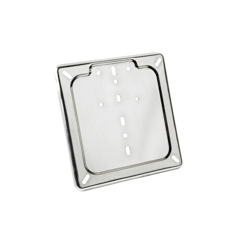 Portatarga in acciaio inox Colore - Cromo