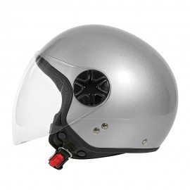 LD-3, casco demi-jet - colore Argento - Taglia XS COD. 90732
