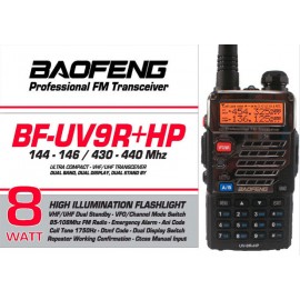 BAOFENG EU VERSION BF-UV9R+HP RICETRASMETTITORE DUAL BAND VHF/UHF 7/8 WATT 