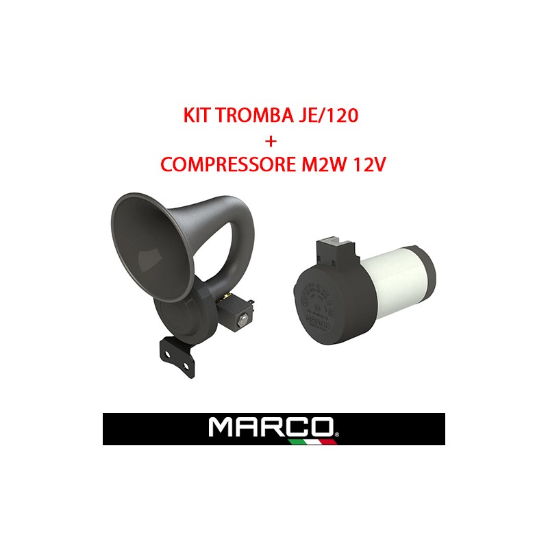Kit tromba Marco JE120 e compressore 12V M2W