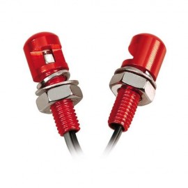 Set 2 viti con Led a luce bianca - Rosso