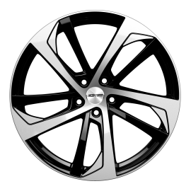 Cerchi in lega GMP KATANA Black Diamond diametro 18 PCD 5X112 ET 35 - KATA80183514527I 