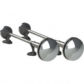 MARCO MGT coppia trombe inox + parapolvere cromati 11009610+11009613