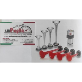 Tromba Fisa "Marcia Nuziale" 4 Cornetti in Metallo 12V - 1040064