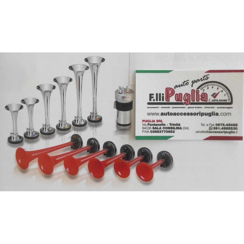Tromba Musicale "Lambada" a 6 cornetti in Metallo 1040176