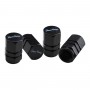 Kit 4 cappucci valvola "Hexagonal" Nero CAPS2/N - SIMONI RACING
