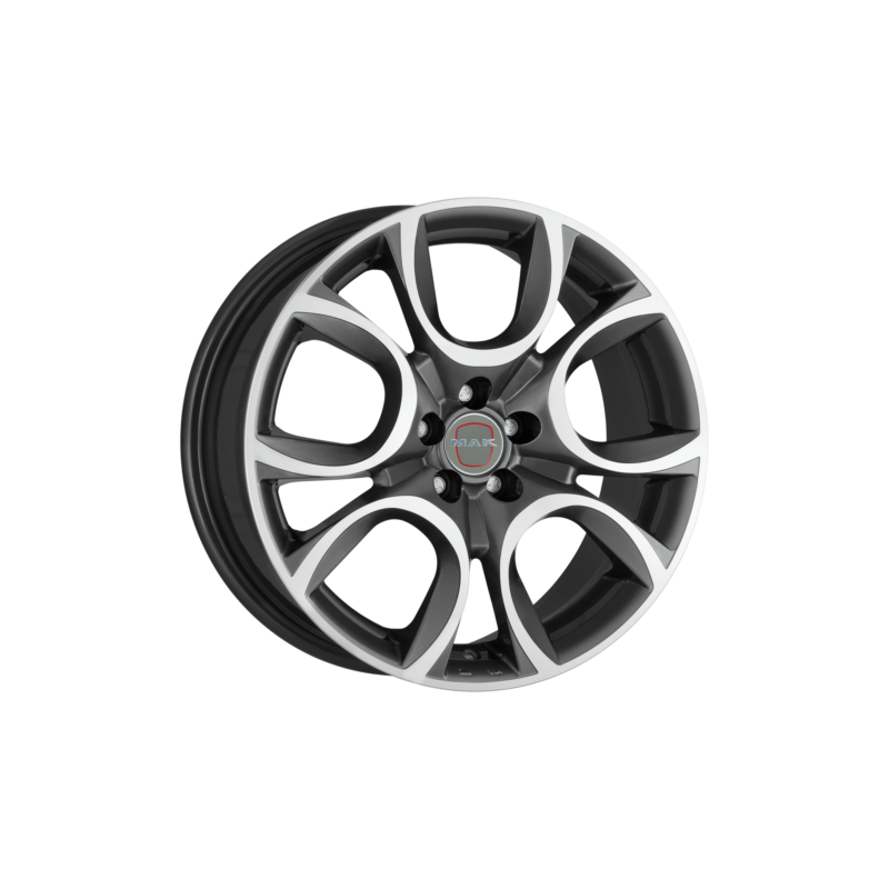 Cerchi in lega MAK TORINO W 15X6 ET35 Gun Met-Mirror Face