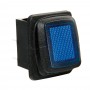 Interruttore impermeabile con spia a Led - 12/24V - Blu