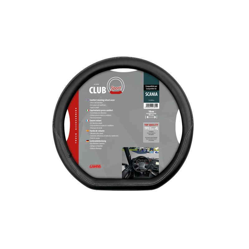 Club Sport, coprivolante su misura in Skeentex - compatibile per - Scania G/P/R/S Serie 7 (11/2016►) Club Sport, coprivolante su misura in Skeentex - compatibile per - Scania G/P/R/S Serie 7 (11/2016►)