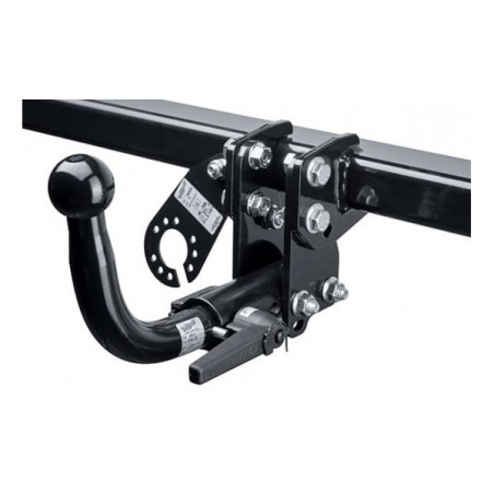 Gancio Traino Estraibile Orizzontale Per Fiat Panda 4x4 (2004-2012) - Completo Di Kit Elettrico 7 Poli Universale | Omologabile In Italia