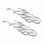 Emblema 3D cromato 2 Flames