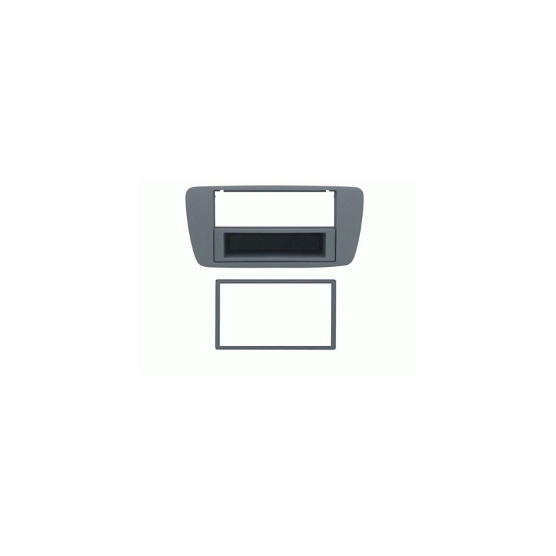 Mascherina con foro 2DIN ISO Grigio chiaro Seat Ibiza 2008 ► 2012 Mascherina con foro 2DIN ISO Grigio chiaro Seat Ibiza 2008 ► 2012