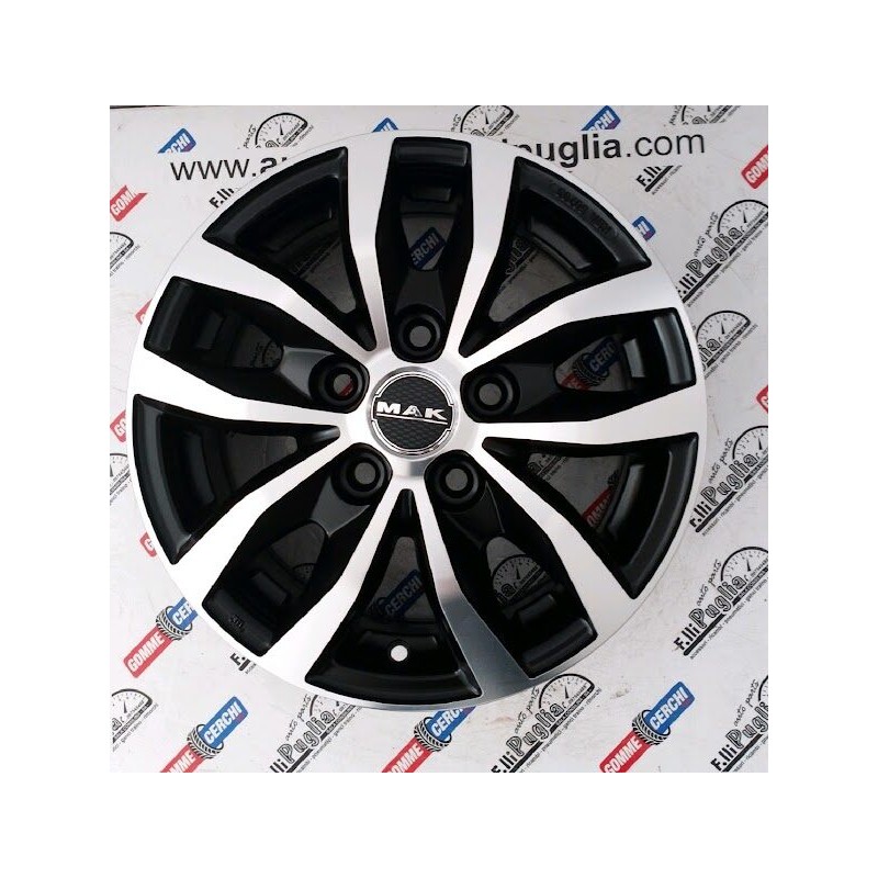 Kit 4 Cerchi in Lega MAK LOAD5 Diametro 16" 5x118 Kit 4 Cerchi in Lega MAK LOAD5 Diametro 16" 5x118