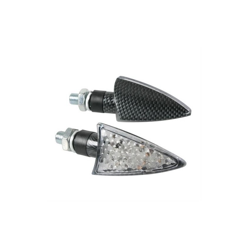 Spike indicatori di direzione LED Carbon