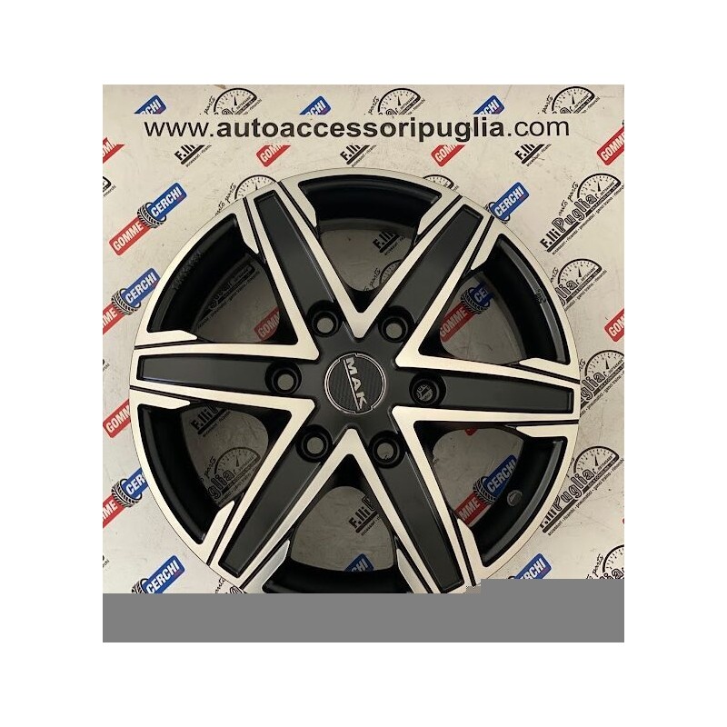 Kit 4 Cerchi in Lega Nuovi MAK KING 6 Diametro 16" 6x139.7