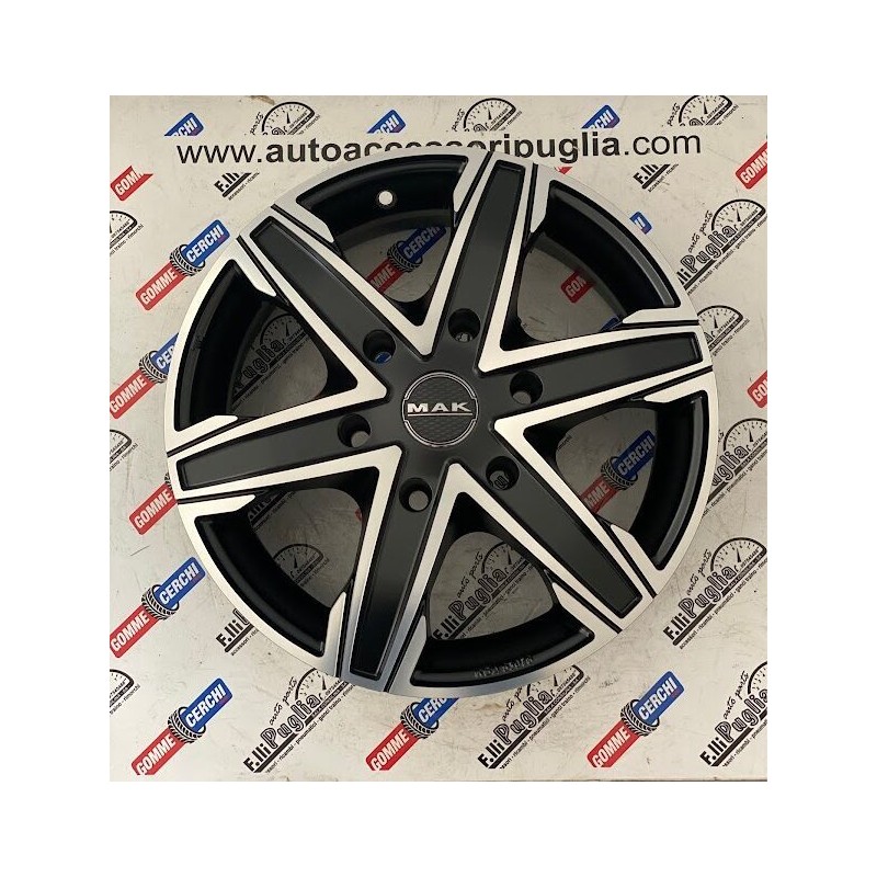 Kit 4 Cerchi in Lega Nuovi MAK STONE 6 Diametro 16" Kit 4 Cerchi in Lega Nuovi MAK STONE 6 Diametro 16"