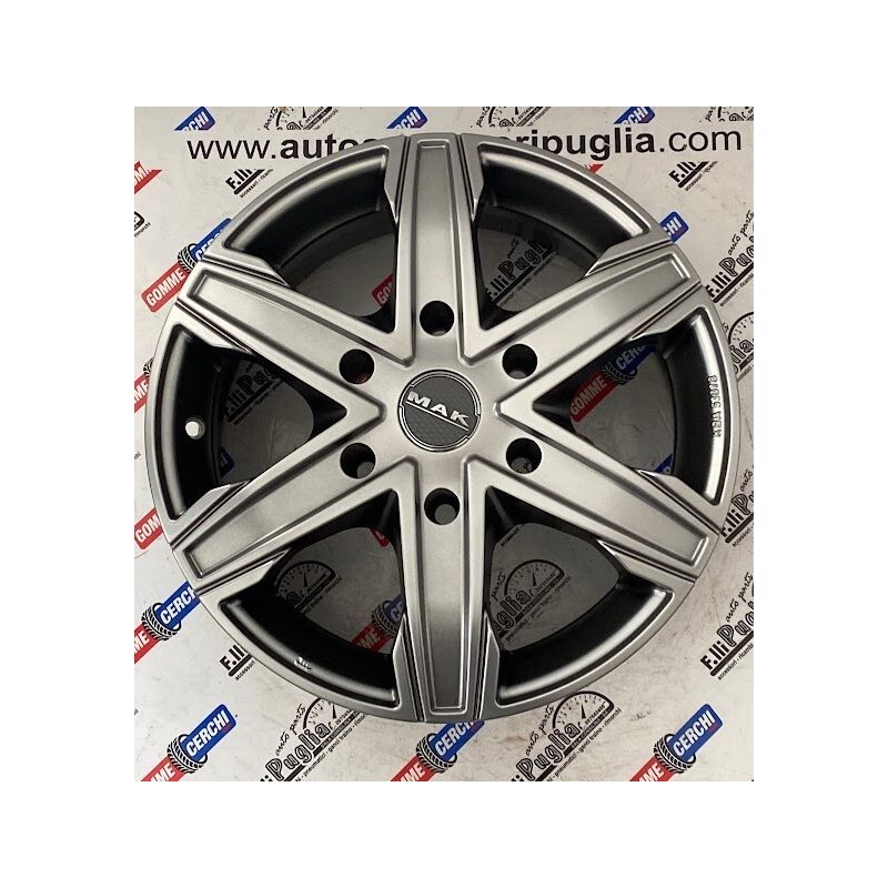 Kit 4 Cerchi in Lega Nuovi MAK KING 6 Diametro 16" 6x139.7 Kit 4 Cerchi in Lega Nuovi MAK KING 6 Diametro 16" 6x139.7