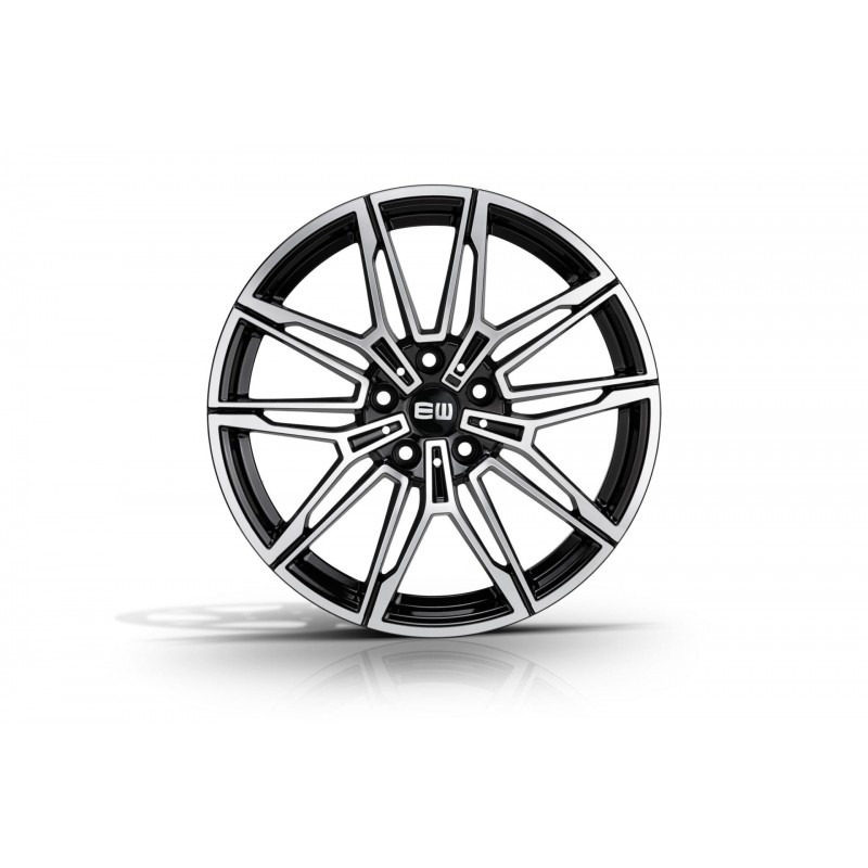 Kit 4 Cerchi in Lega EW18 - AQUILA 19X8.5 5X120 ET30 BLACK POLISHED