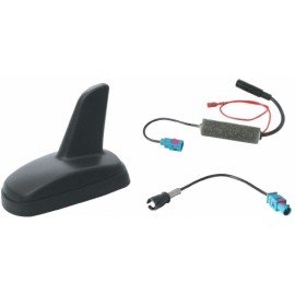 Antenna AM/FM amplificata a pinna per tetto posteriore auto ABARTH-FIAT-LANCIA-SEAT-SKODA-VW
