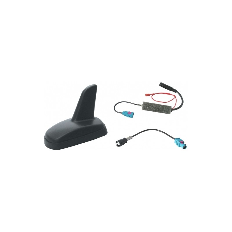 Antenna AM/FM amplificata a pinna per tetto posteriore auto ABARTH-FIAT-LANCIA-SEAT-SKODA-VW Antenna AM/FM amplificata a pinna per tetto posteriore auto ABARTH-FIAT-LANCIA-SEAT-SKODA-VW