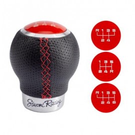 Pomello Cambio "REV" con Cucitura Rossa - SIMONI RACING