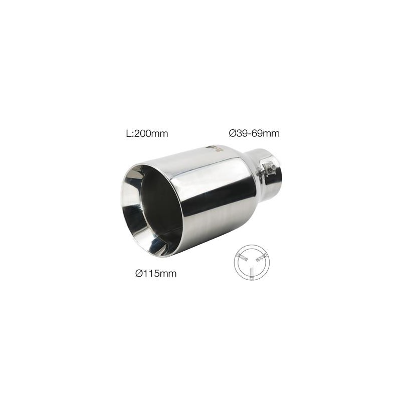 Terminale Rotondo Acciaio Inox SIMONI RACING TRX/105 Terminale Rotondo Acciaio Inox SIMONI RACING TRX/105