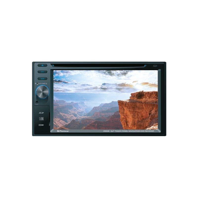 Phonocar MONITOR 6,2'' TFT-LCD 2 DIN NAVIGATION DVD RECEIVER